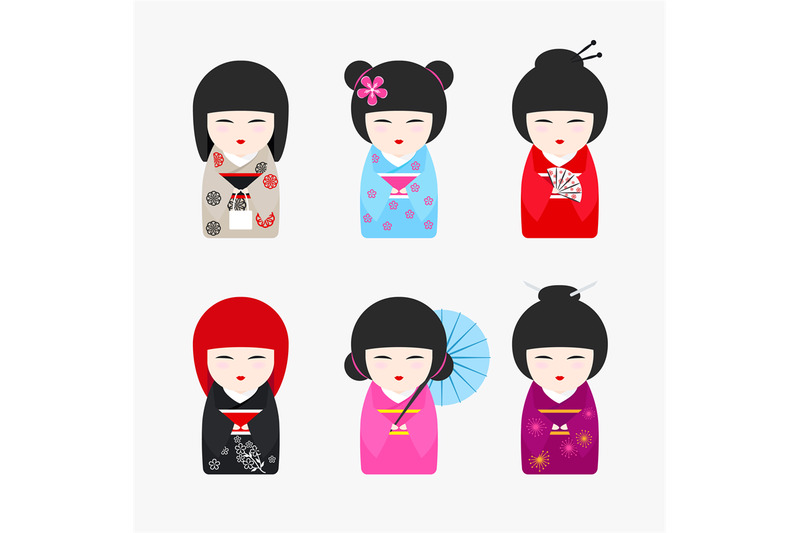 japanese-kokeshi-dolls-icons