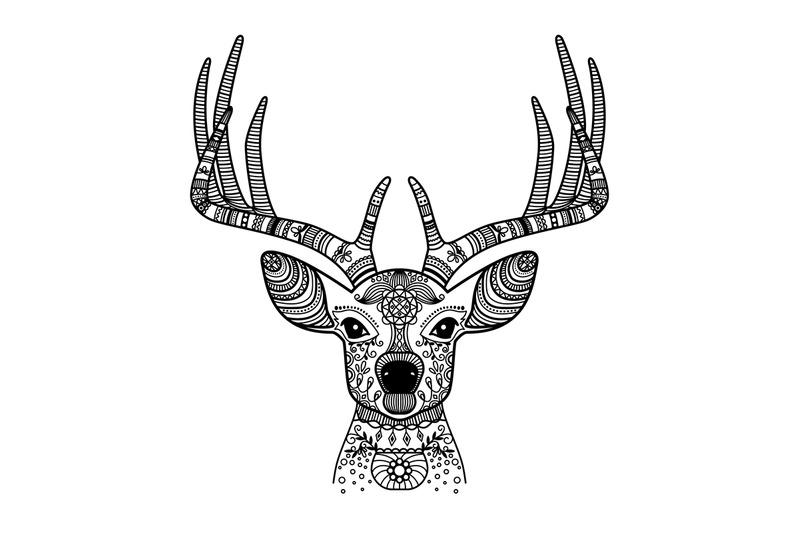 deer-head-with-floral-ornament