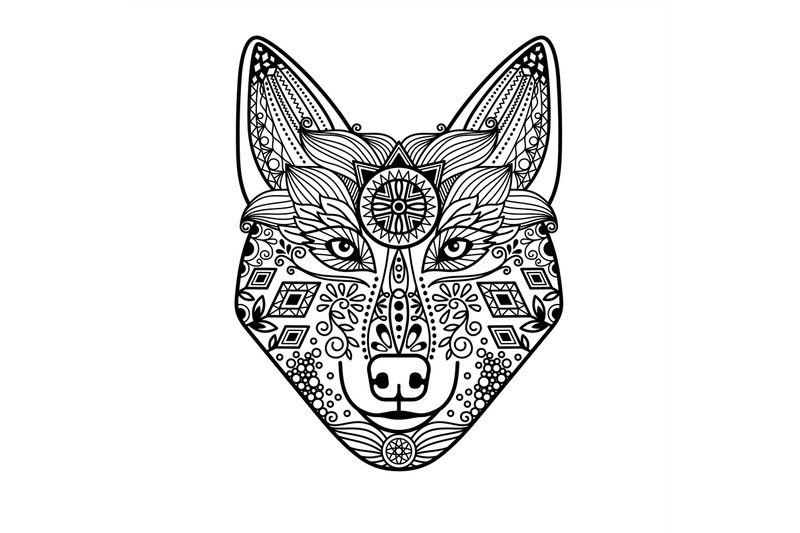 wolf-head-with-hand-drawn-ornament