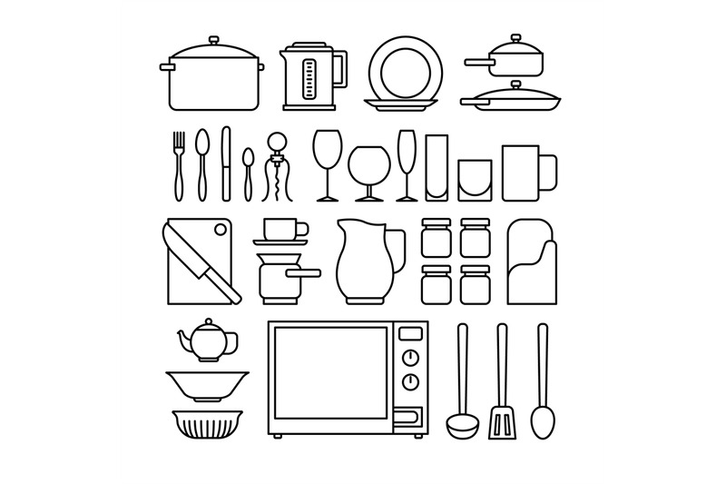 line-kitchen-icons