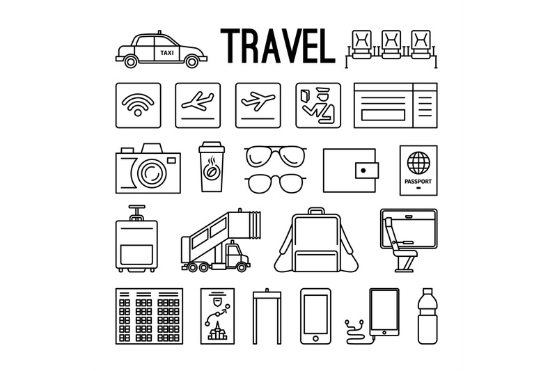 travel-line-icons