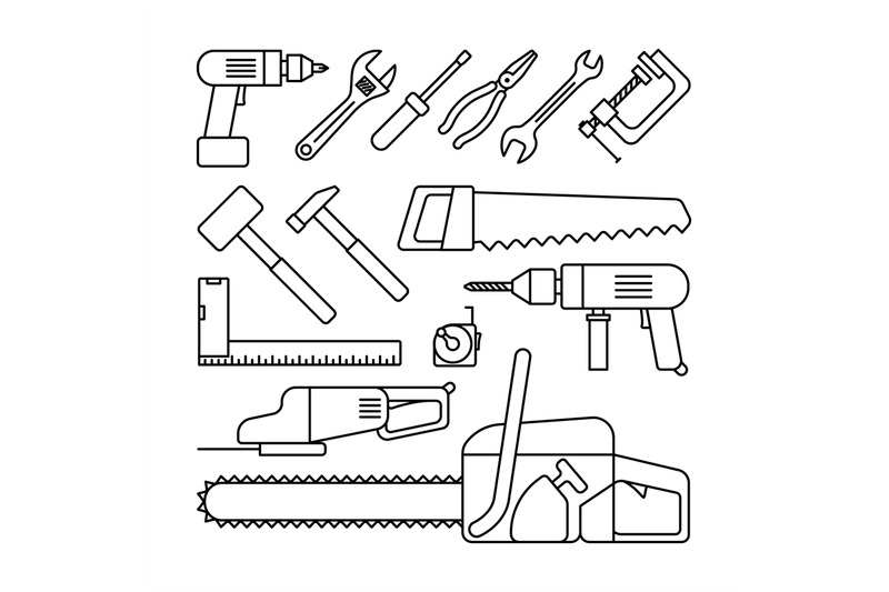 tools-thin-line-icons