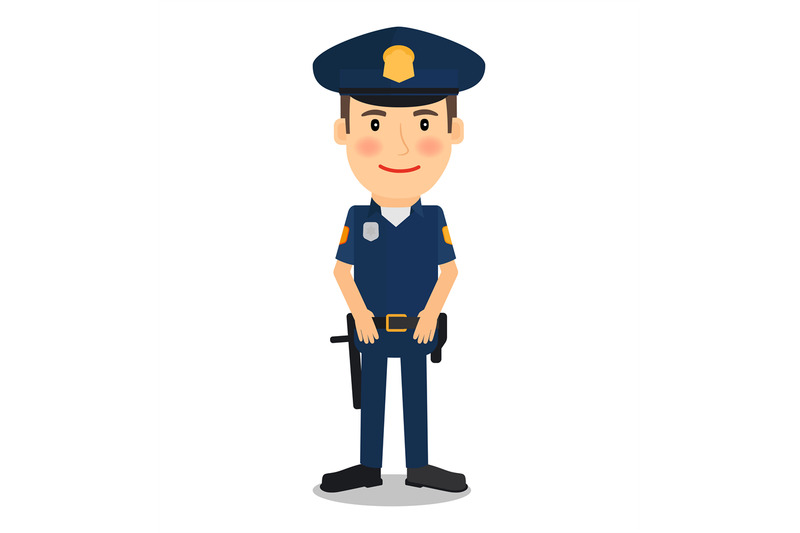 policeman-character-vector-illustration