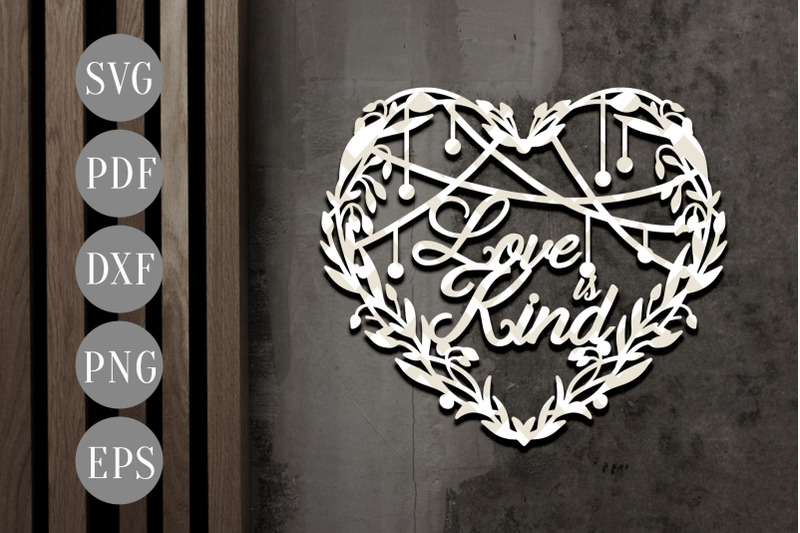 love-is-kind-papercut-template-family-svg-pdf-dxf