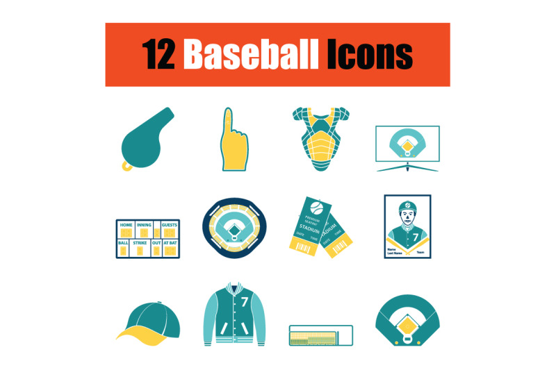 baseball-icon-set