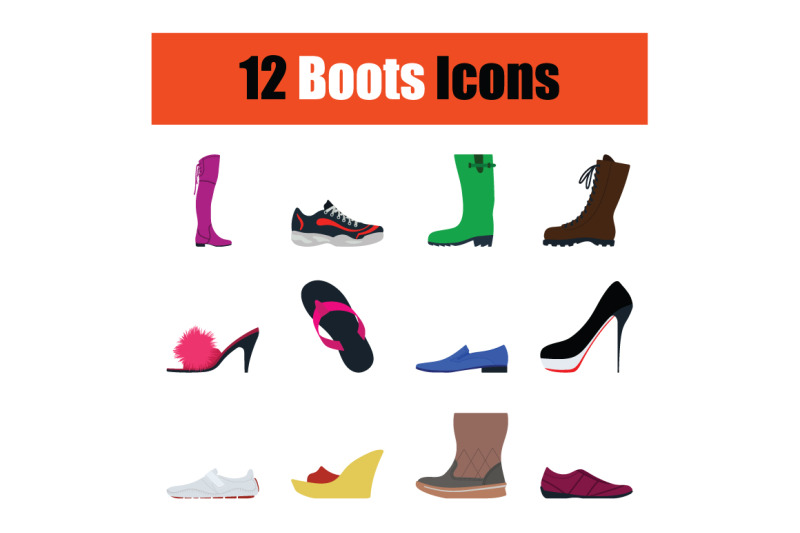 set-of-footwear-icons