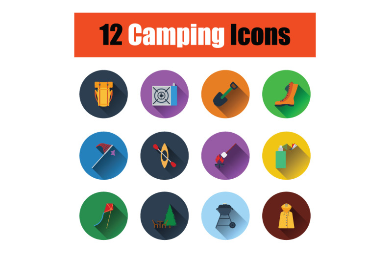 camping-icon-set