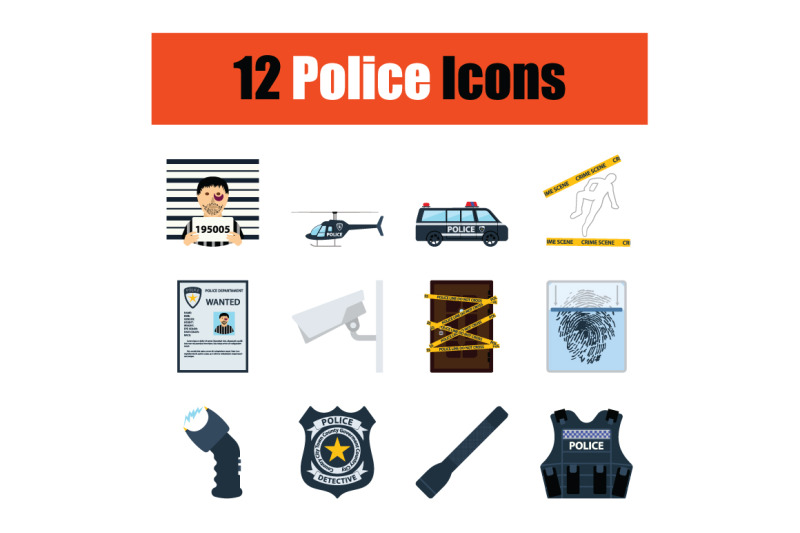 set-of-police-icons