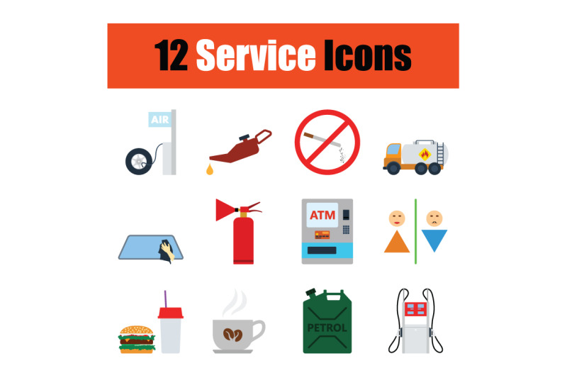 set-of-service-station-icons