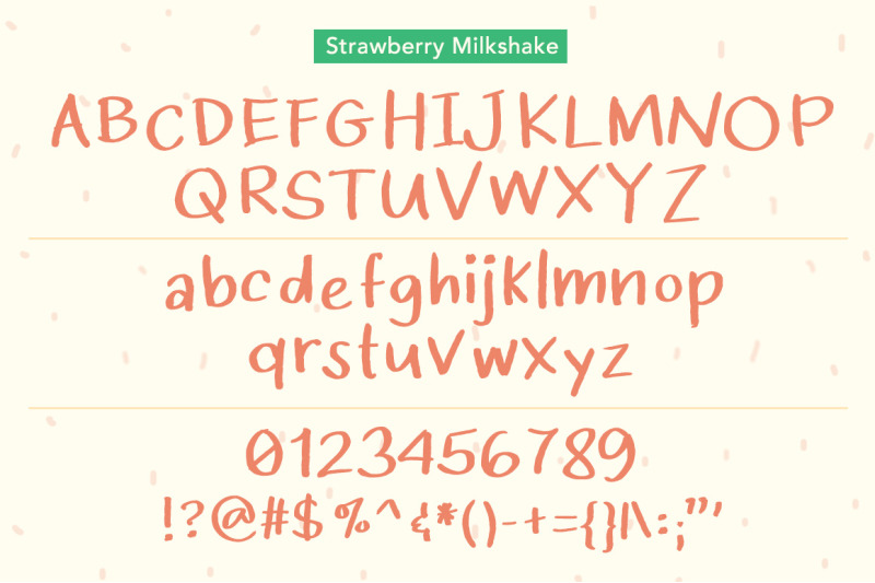 strawberry-milkshake-font