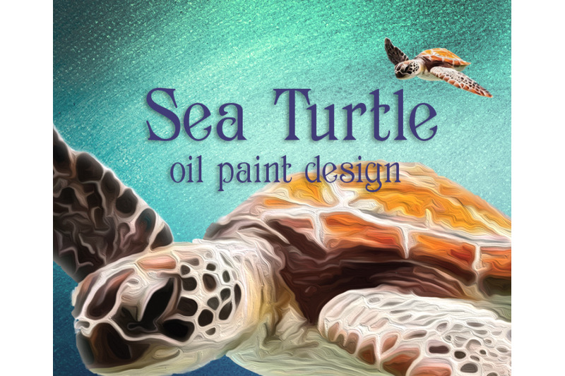 sea-turtle-oil-paint-illustration