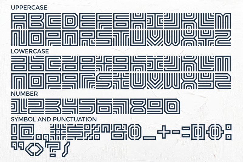 maze-line-typeface