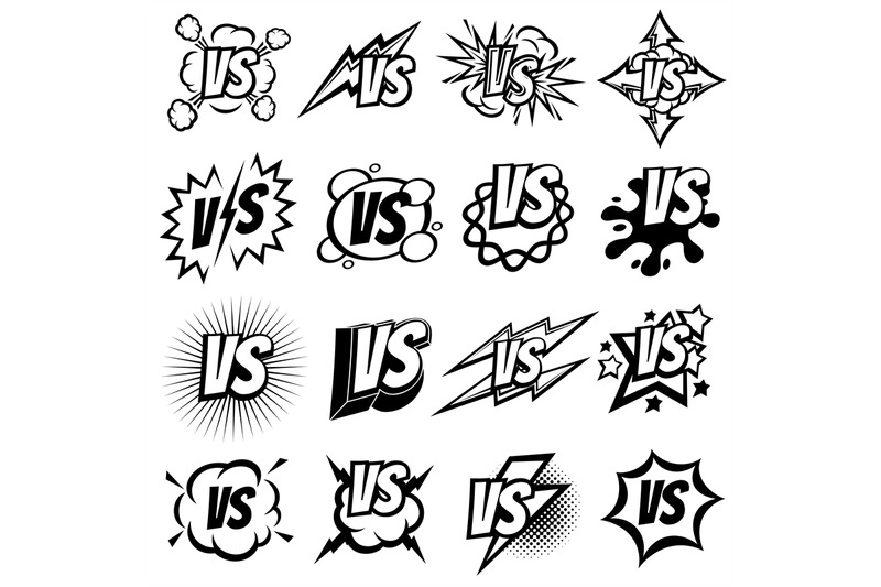 confrontation-versus-vector-signs-vs-opposite-isolated-logo-set