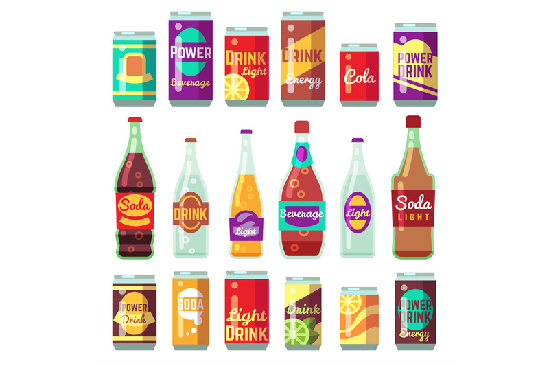 beverage-soft-and-energy-drinks-vector-flat-icons-drink-bottle-and-ca