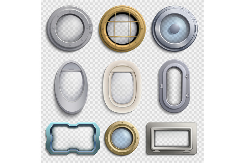 various-portholes-isolated-vector-set-submarine-airplane-and-ship-wi
