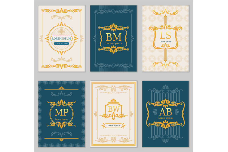 royal-wedding-design-vector-card-templates-with-ornamental-monograms