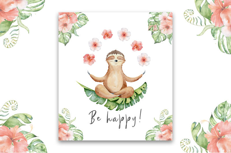 lovely-sloths-watercolor-set