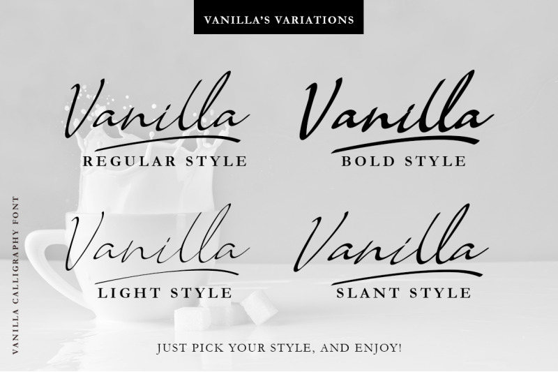 Vanilla Modern Calligraphy By Ibey Design Thehungryjpeg Com