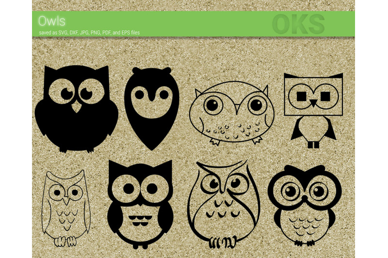 owl svg, svg files, vector, clipart, cricut, download By CrafterOks | TheHungryJPEG.com