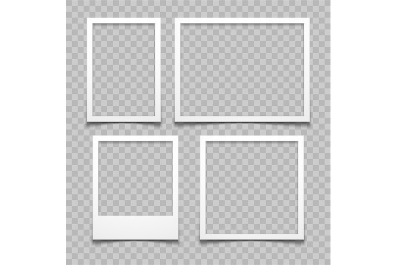 photo-frames-with-realistic-drop-shadow-vector-effect-isolated-image