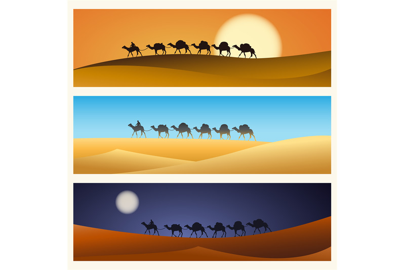 caravan-of-camels-in-desert