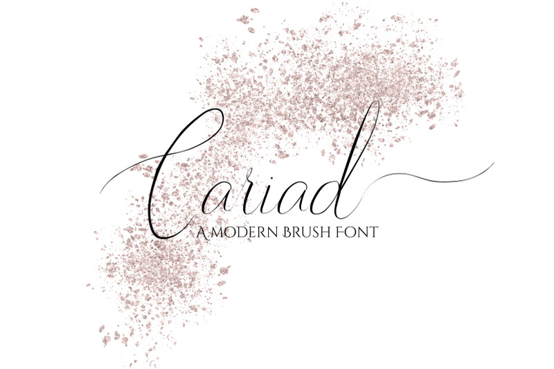 cariad-a-brush-font