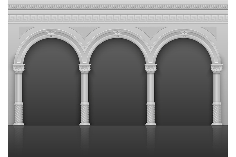 classic-roman-antique-interior-with-stone-arches-and-columns-vector-il