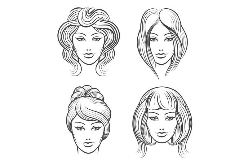 womens-faces-with-different-hairstyles