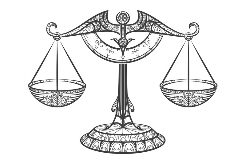 zodiac-libra-drawn-in-zentangle-style