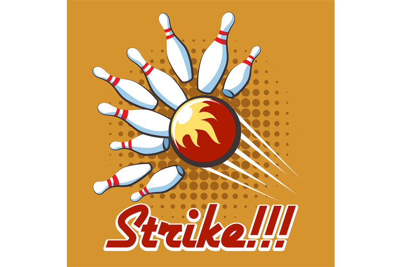 pop-art-bowling-strike-poster