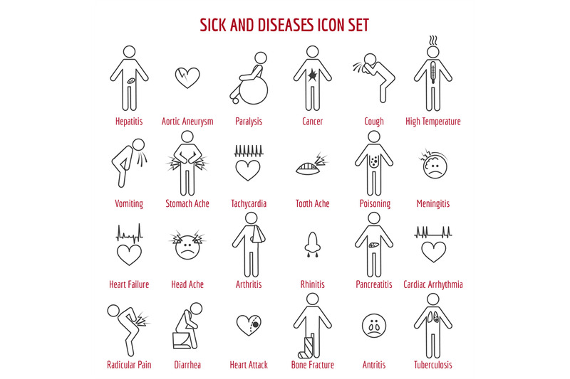 sickness-and-diseases-line-icons