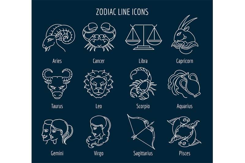 zodiac-line-icons