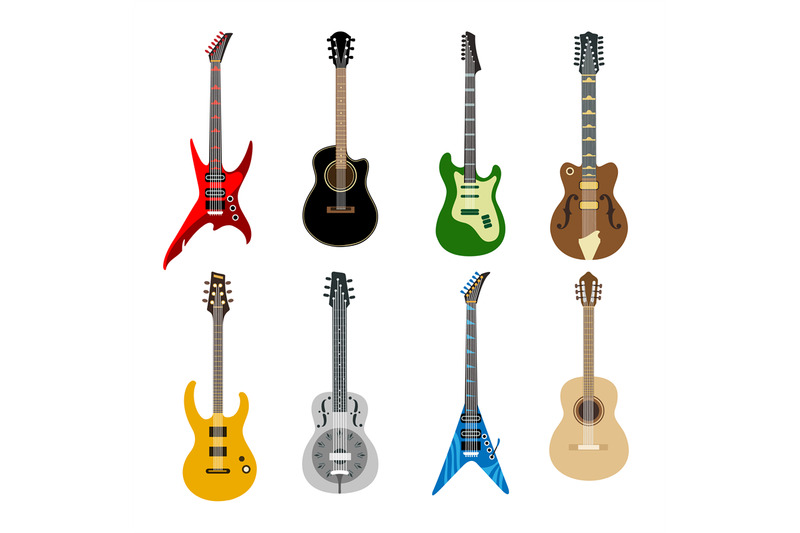acoustic-and-electric-guitars-icons