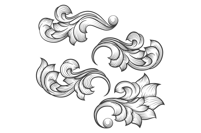 baroque-engraving-leaf-scroll