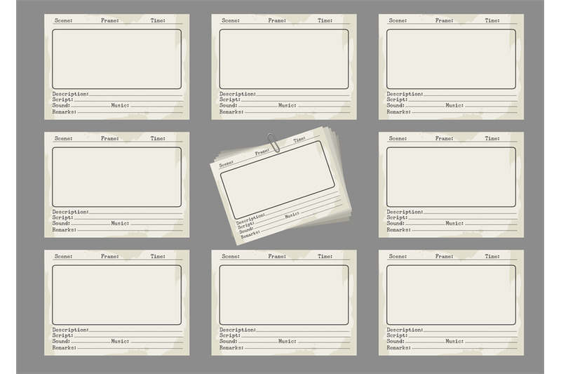 storyboard-template-in-retro-style