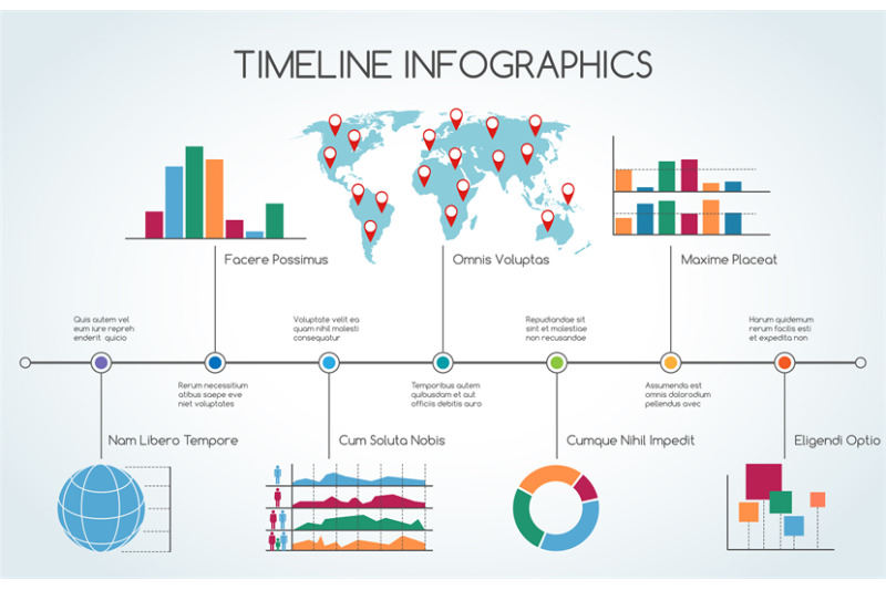 timeline-infographic-with-line-charts
