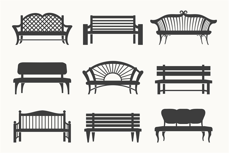 outdoor-benches-icons