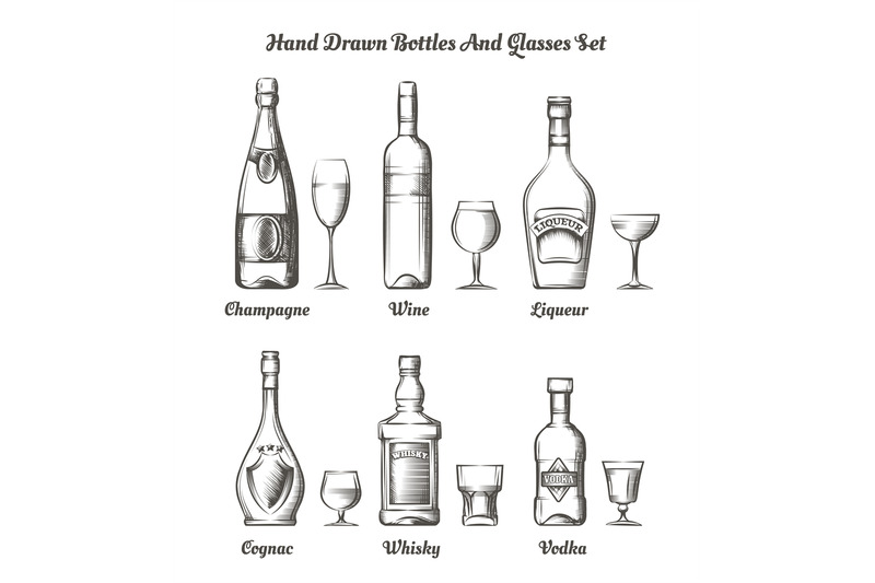 different-alcohol-bottles-and-glasses