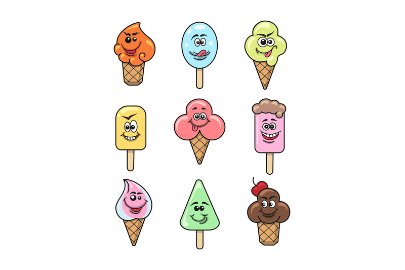 kawaii-ice-cream-icon-set