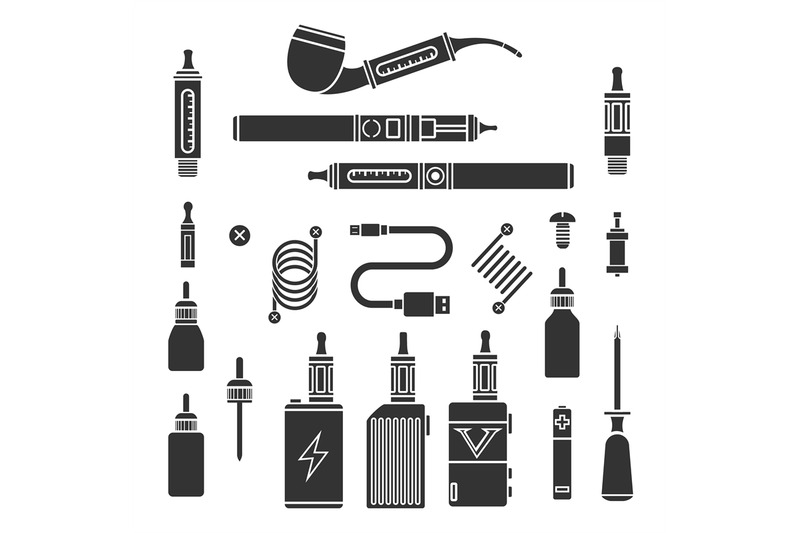 vaping-vector-icons