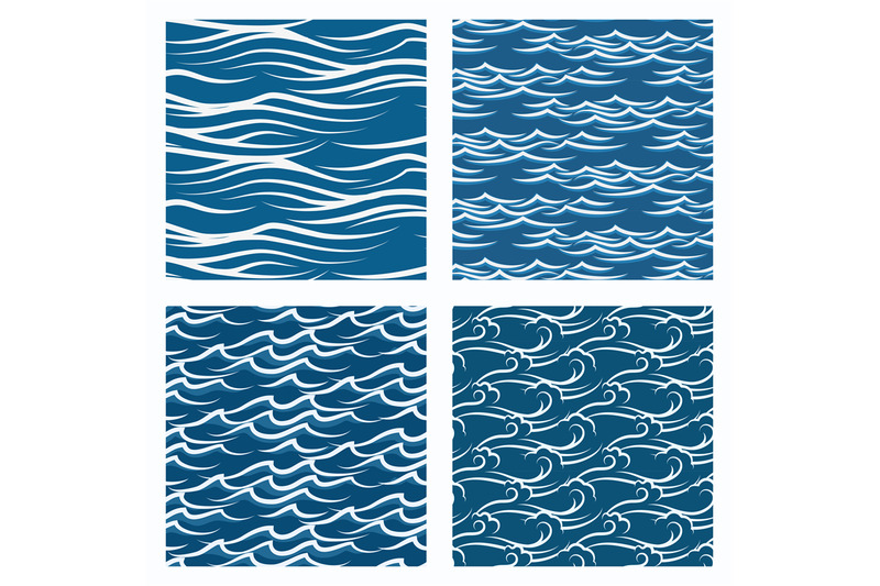 vector-seamless-blue-waves-pattern-set