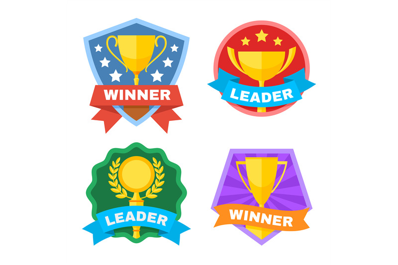 achievement-champ-and-contest-vector-logo-set-with-gold-trophy-cup