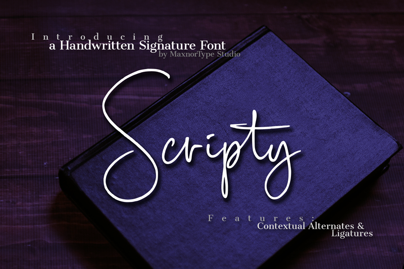 scripty-handwritten-signature-font
