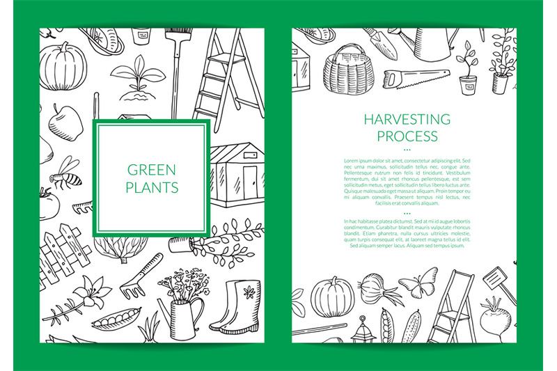 vector-gardening-doodle-icons-card-flyer-or-brochure-template-illustr