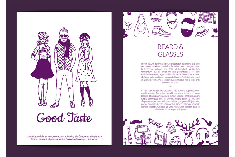vector-hipster-doodle-icons-card-flyer-or-brochure-template-illustrat