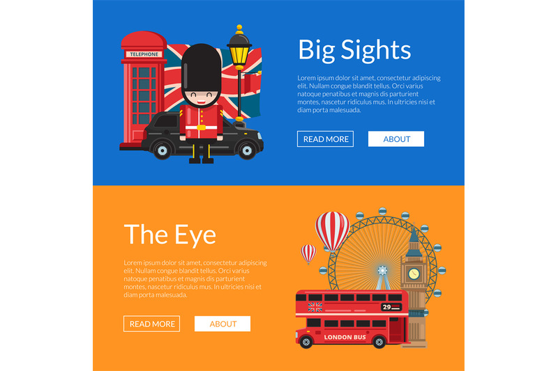 vector-cartoon-london-sights-illustration-england-attractions-banners