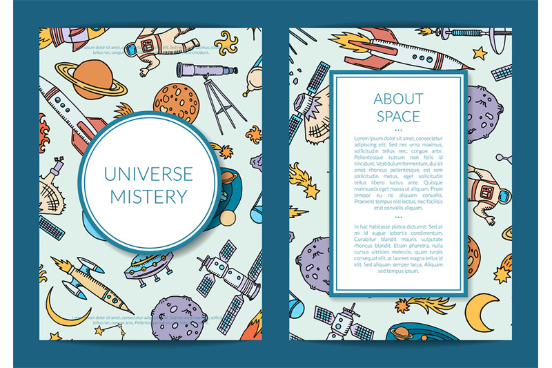 vector-hand-drawn-space-science-elements-card