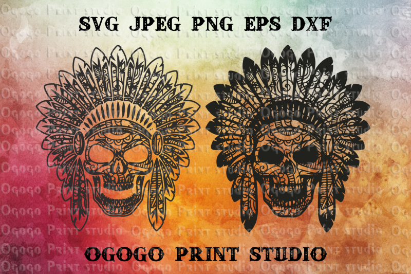 Indian Skull SVG, Zentangle Svg, Tribal Mandala SVG, Cricut Craft
SVG.DIY SVG