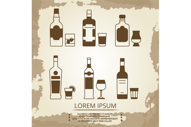 vintage-grunge-poster-with-alcoholic-drink-icons