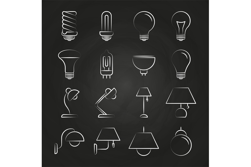 hand-drawn-lamp-icons-collection